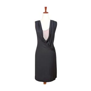 Theory Drape Neck Layered Sleeveless Modal Tank‎ Dress Size Medium